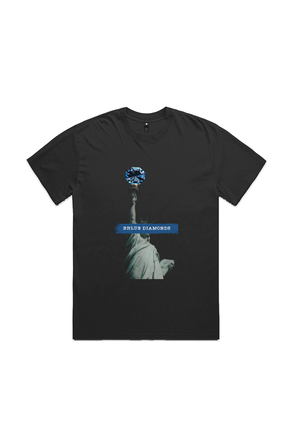 Liberty Diamond Tee — Faded Black