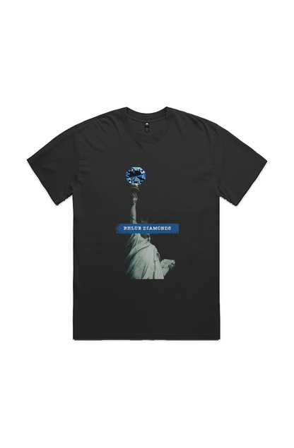 Liberty Diamond Tee — Faded Black