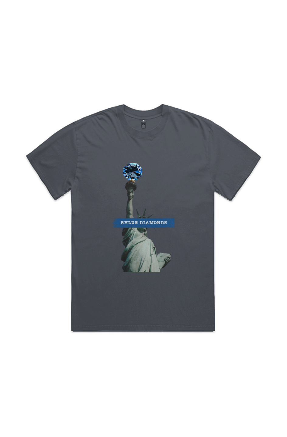 Liberty Diamond Tee — Faded Indigo