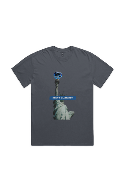 Liberty Diamond Tee — Faded Indigo