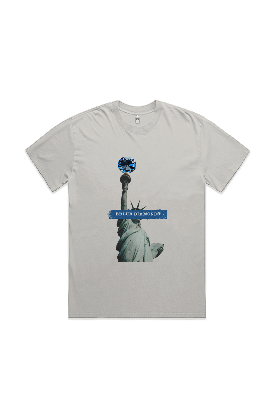 Liberty Diamond Tee — Faded Bone