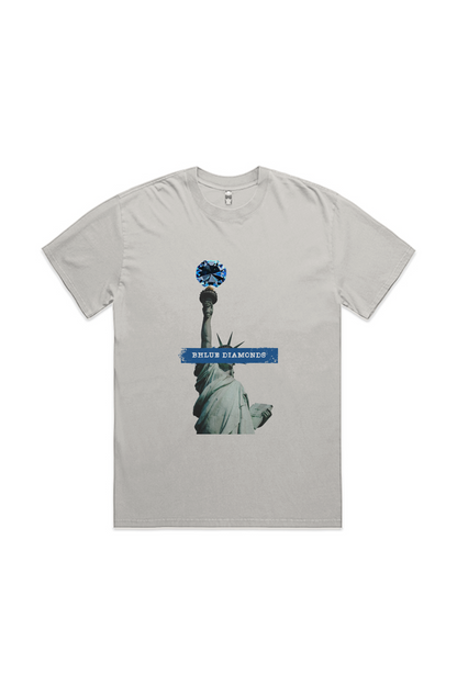 Liberty Diamond Tee — Faded Bone