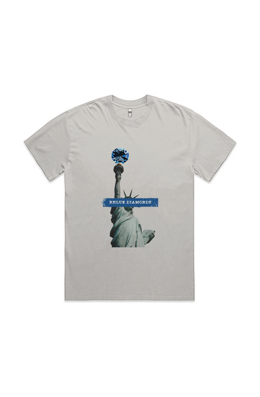 Liberty Diamond Tee — Faded Bone