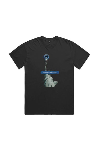 Liberty Diamond Tee — Faded Black