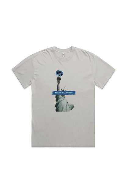 Liberty Diamond Tee — Faded Bone