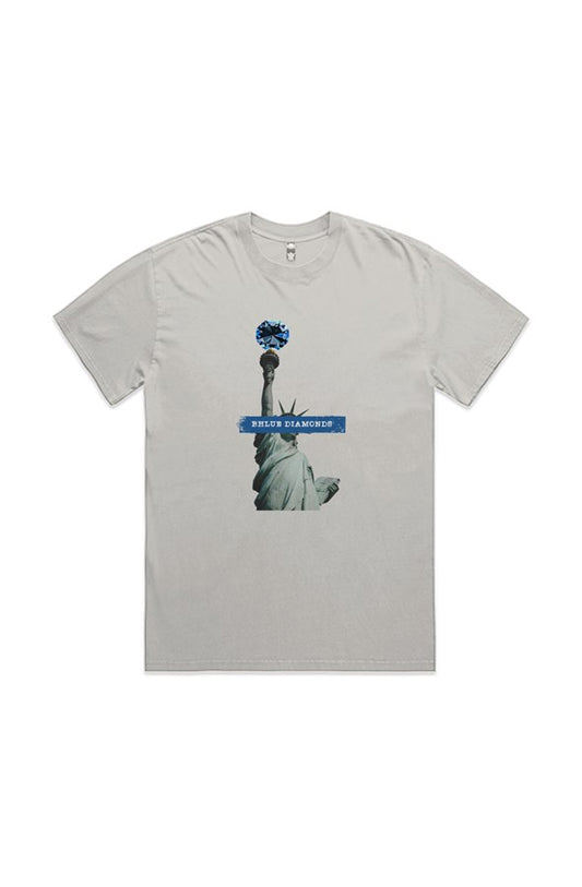 Liberty Diamond Tee — Faded Bone